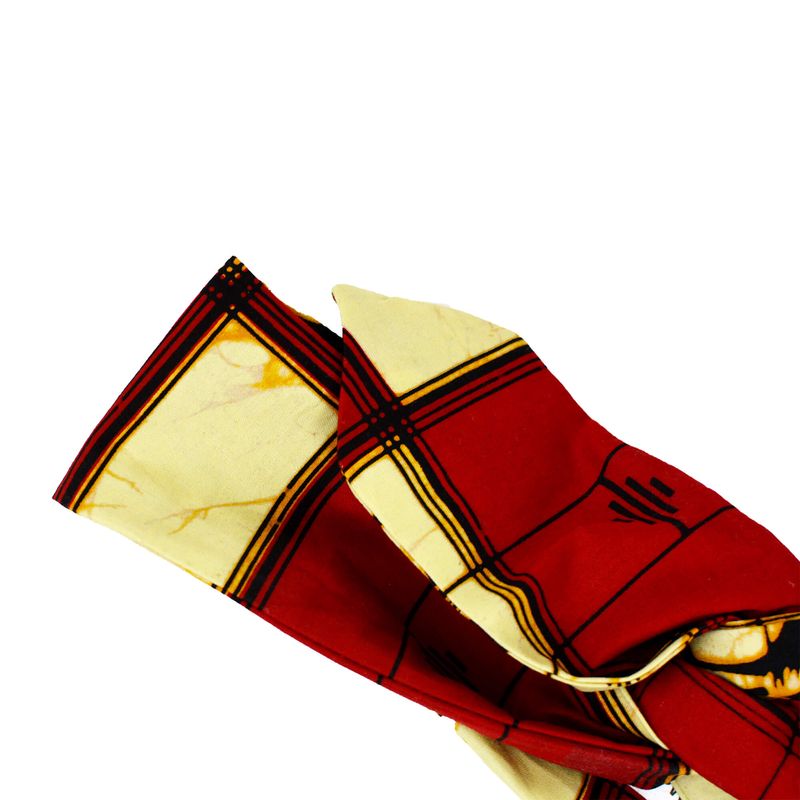 Bandeau À Nouer flexible, tige de métal - Rouge & Jaune