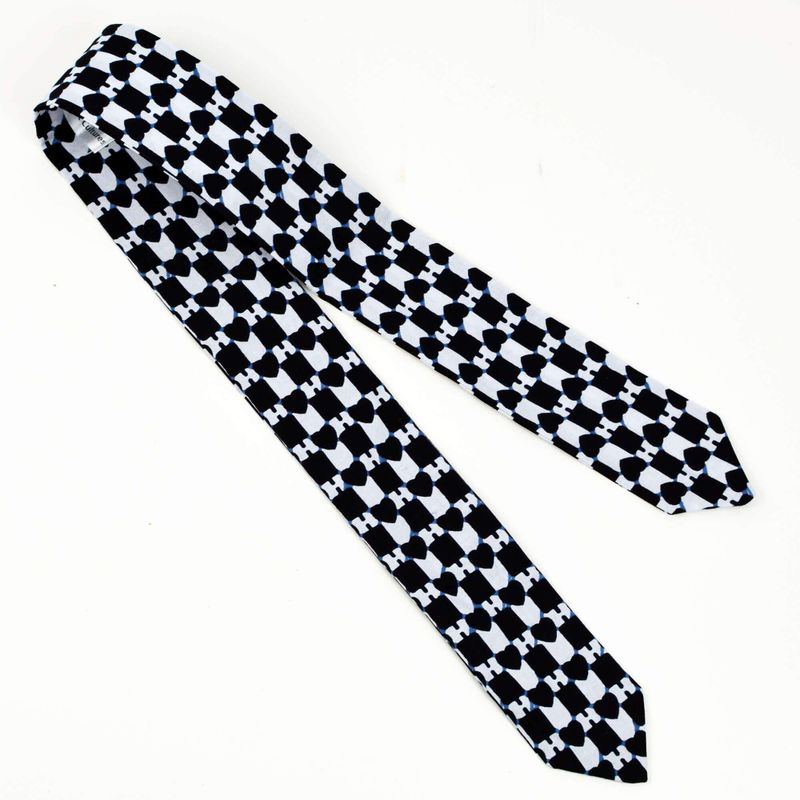 Bandeau À Nouer - Pagne Africain Blanc Et Noir