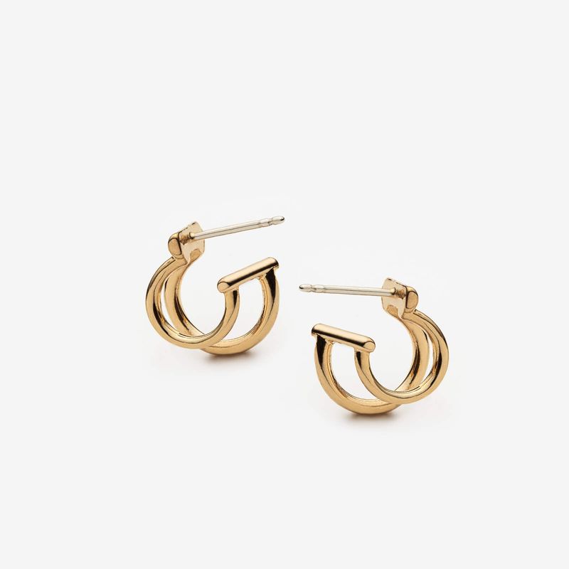 Boucles d’oreilles doubles en argent 925