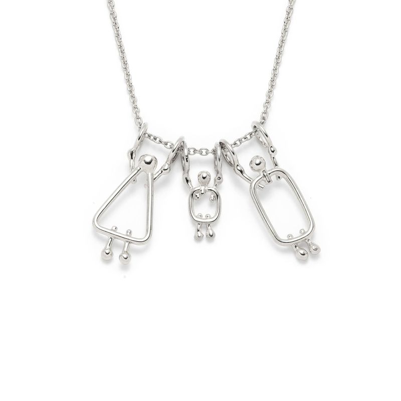 Collier famille pour maman d'un garçon - Cadeau naissance personnalisé au Québec