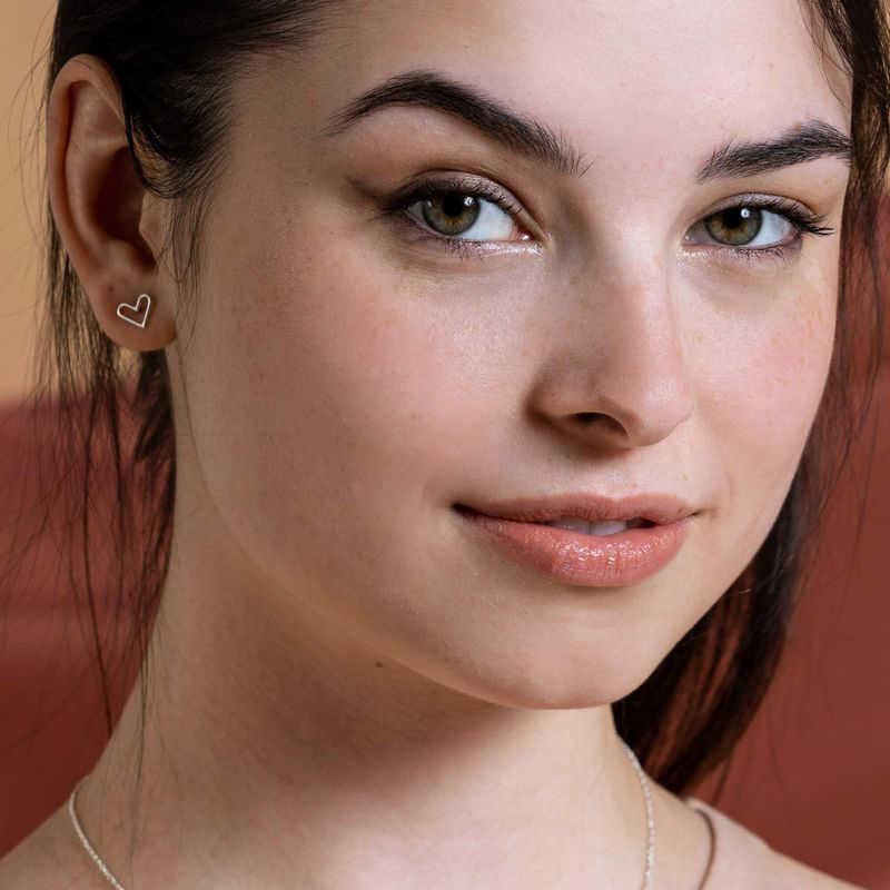 Boucles d’oreilles en forme de coeur