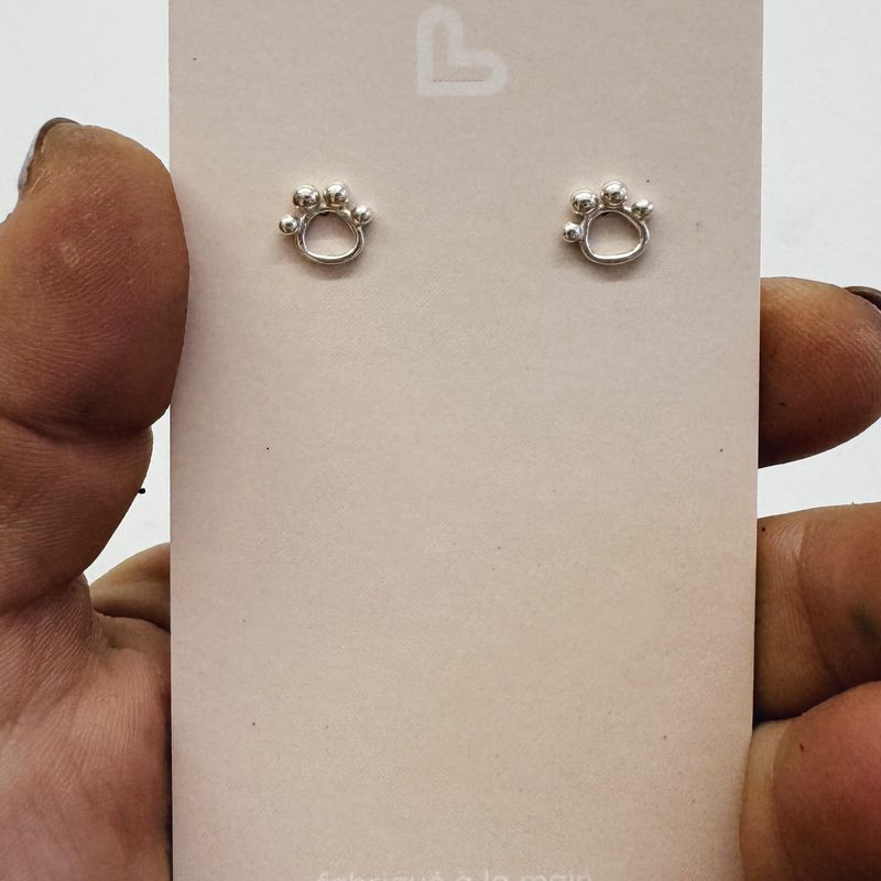Boucles d'oreilles pattes d'animaux