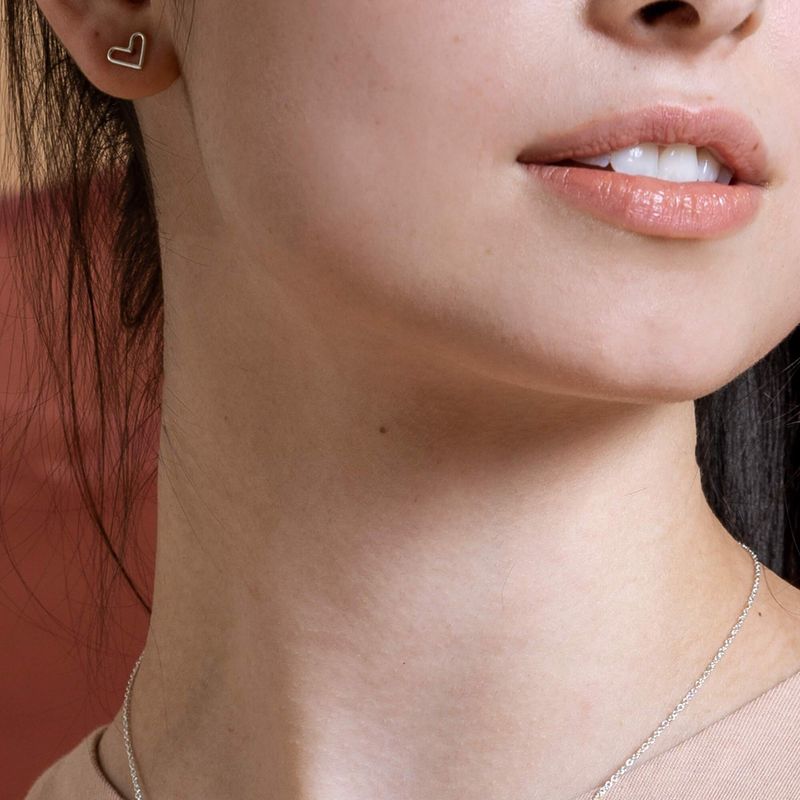 Boucles d’oreilles en forme de coeur