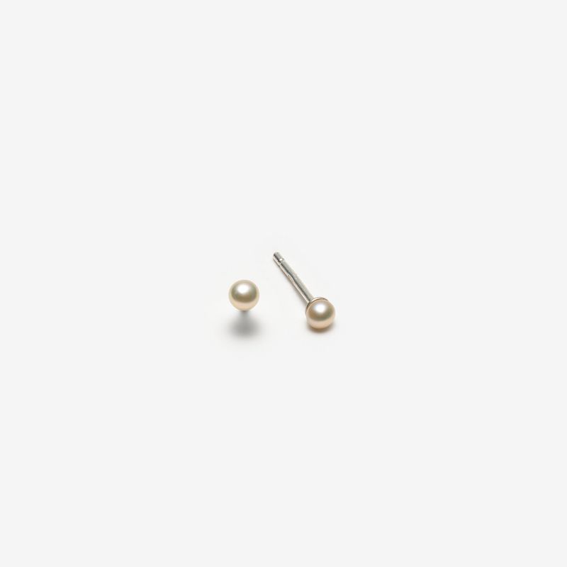 Mini boucles d’oreilles avec perles - Idéales pour deuxième trou d'oreilles - 3 mm