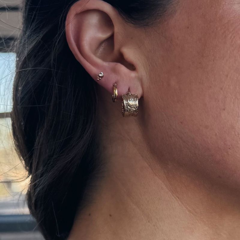 Dare – Anneaux en or pour oreille faits à la main