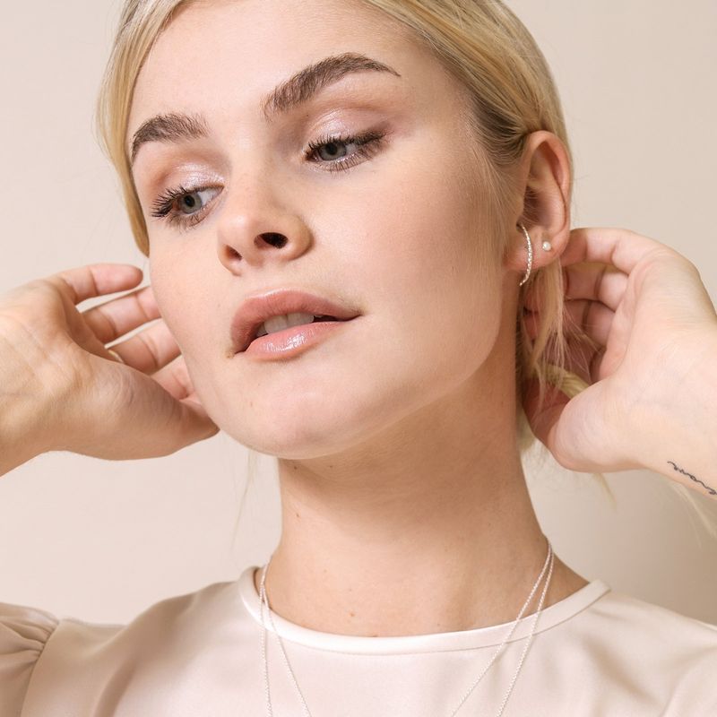 boucles d'oreilles suspenders en argent