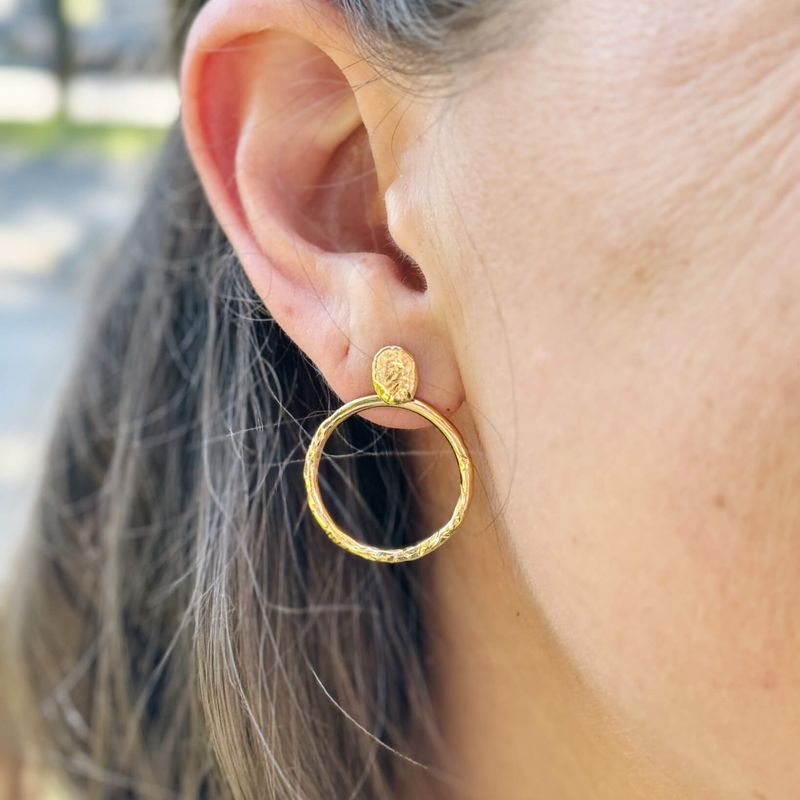 Boucles d’oreilles ear jackets fabriquées à Montréal