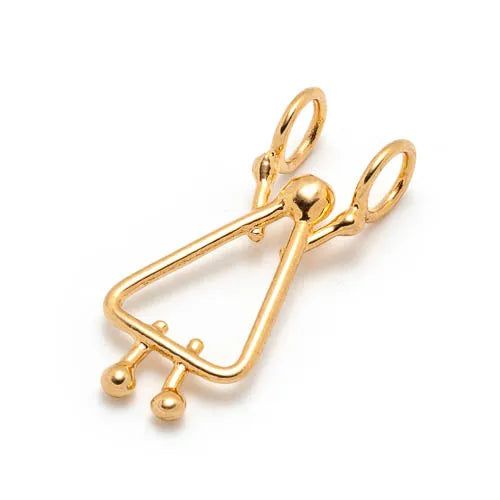 14k yellow gold plated sterling silver charms