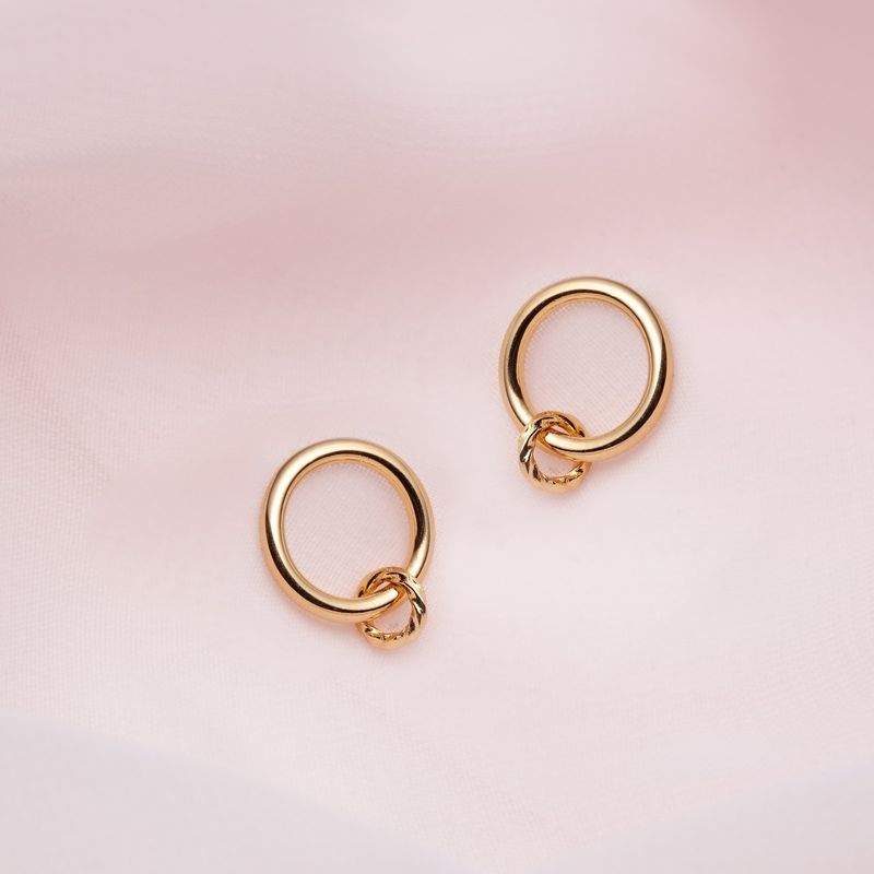boucles d'oreilles avec perle pendante