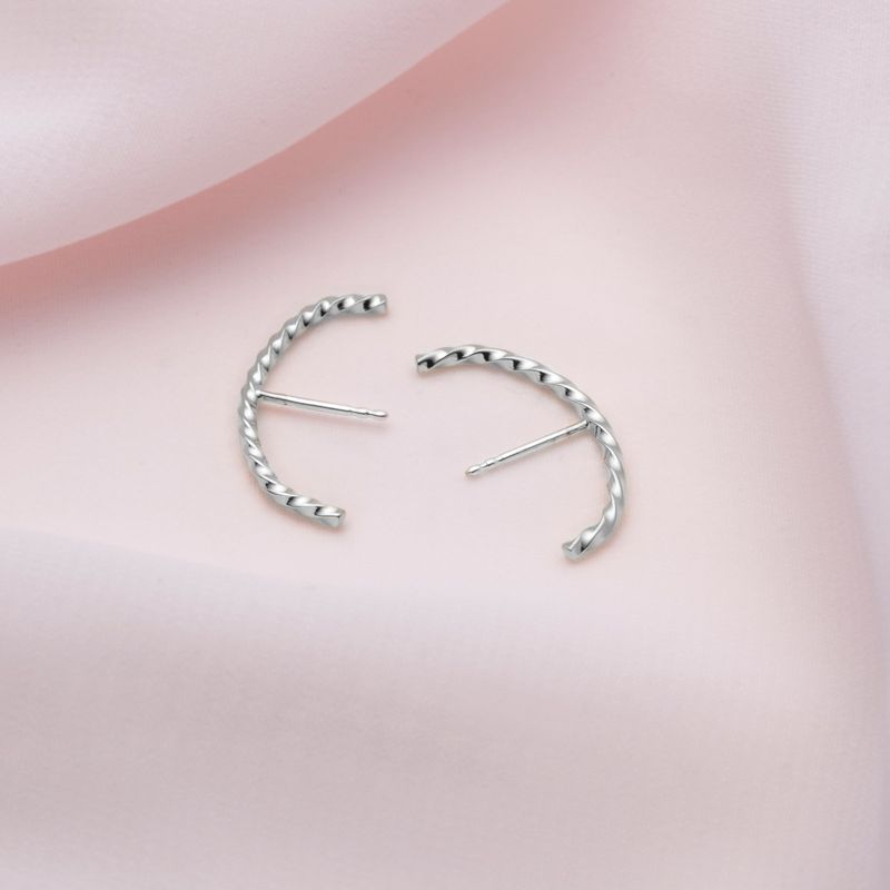boucles d'oreilles suspenders en argent