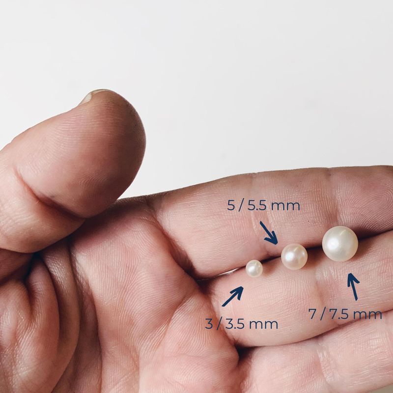 trio de boucles d'oreilles perles