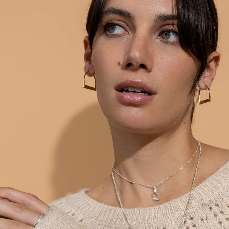 Diplomate - Boucles d'oreilles en argent faites par une designer de Montréal