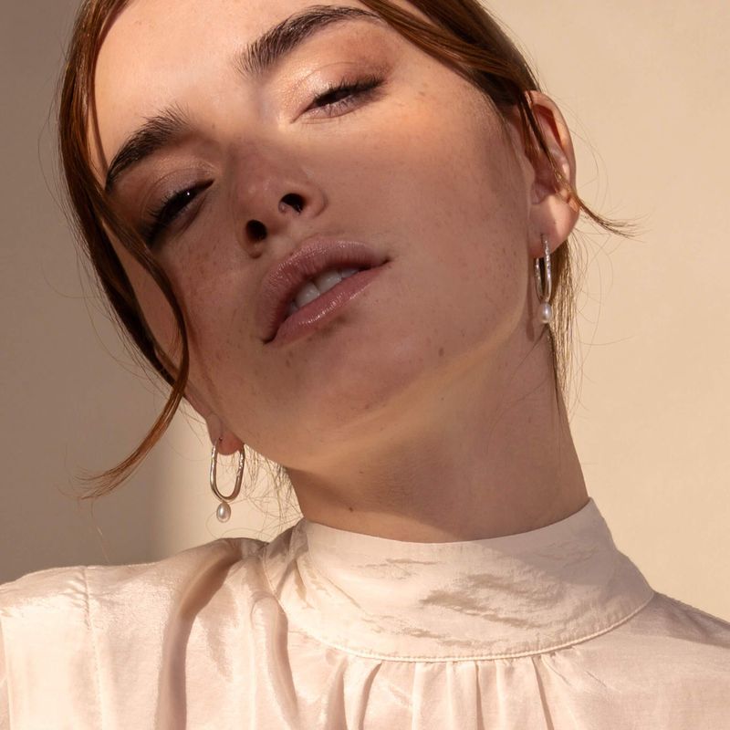 Irma - Boucles d'oreilles minimalistes ovales