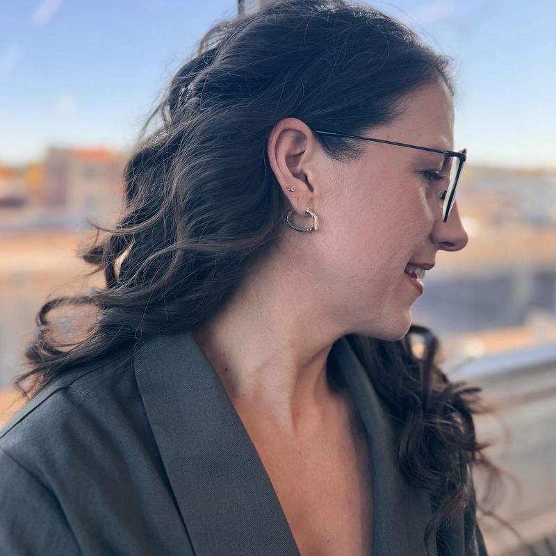 Tranche de vie – Anneaux ovales en argent 925 faits à la main