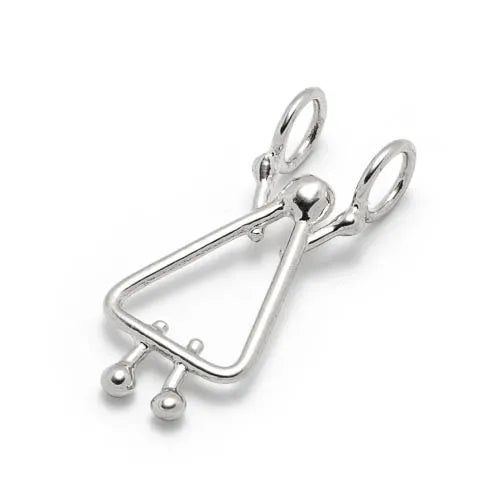 breloques en or massif blanc 14k
