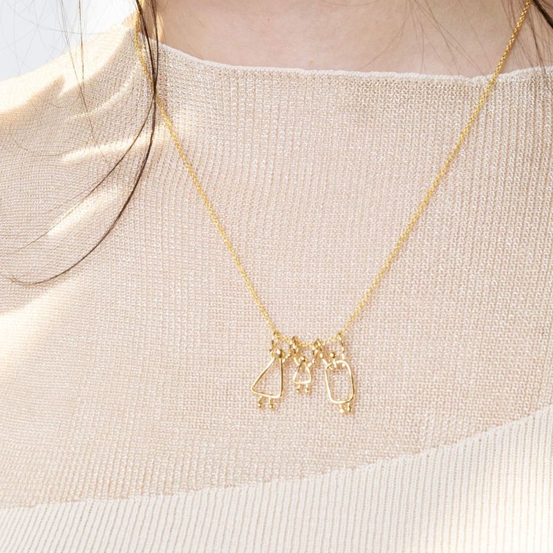 collier délicat en argent papa