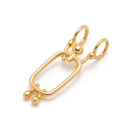 14k yellow gold plated sterling silver charms