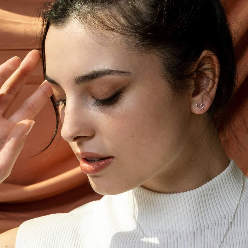 Boucles d’oreilles en forme de coeur