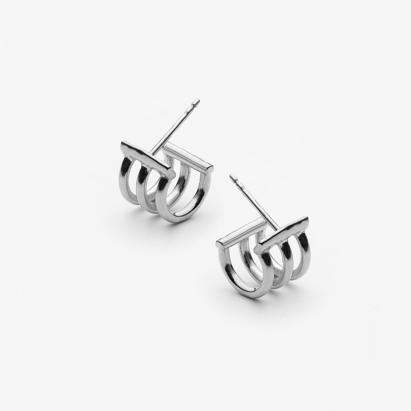 boucles d'oreilles triple anneaux