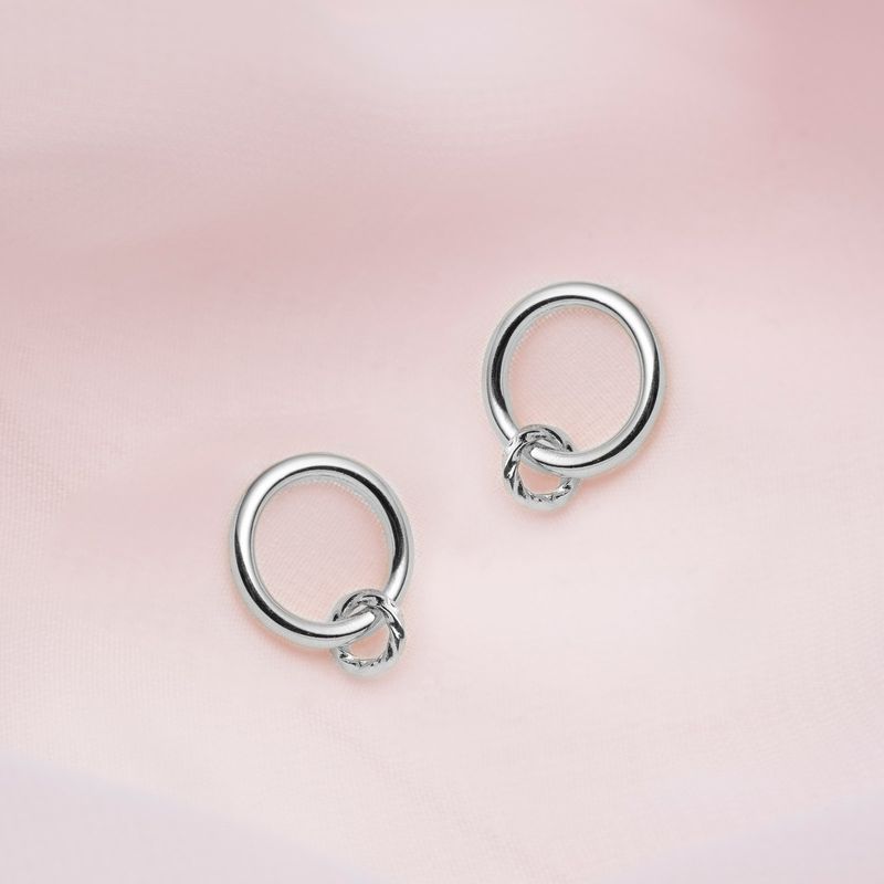 boucles d'oreilles avec perle pendante