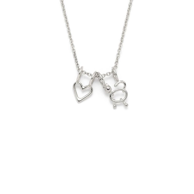 collier coeur et chat