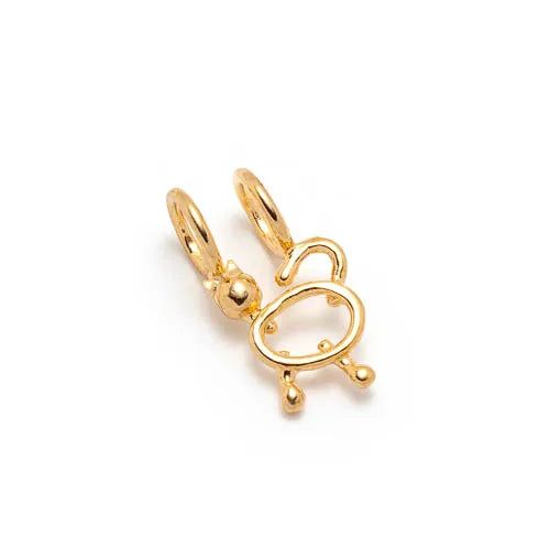 14k yellow gold plated sterling silver charms