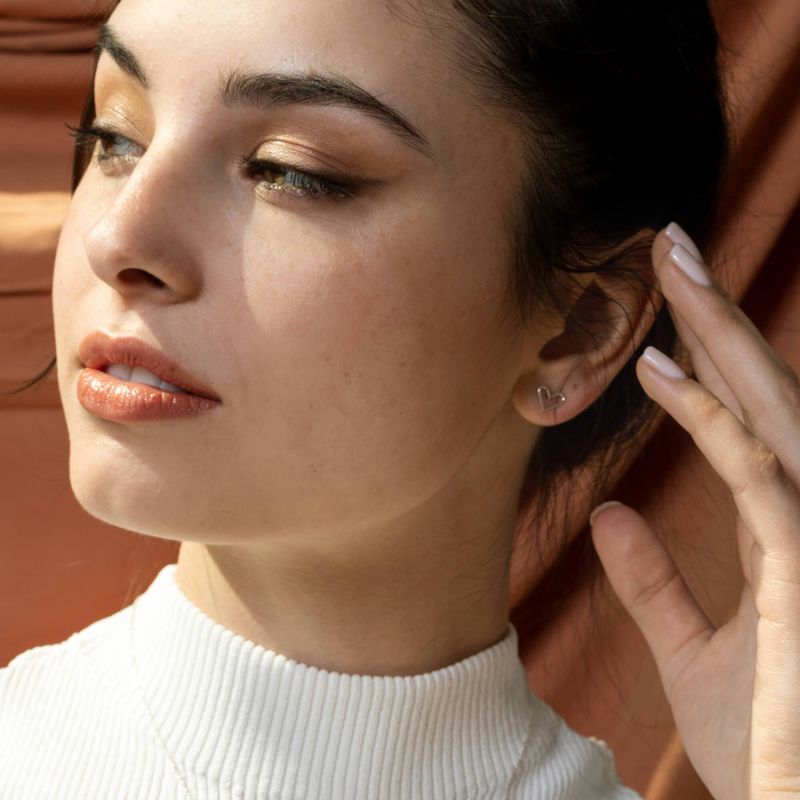 Boucles d’oreilles en forme de coeur
