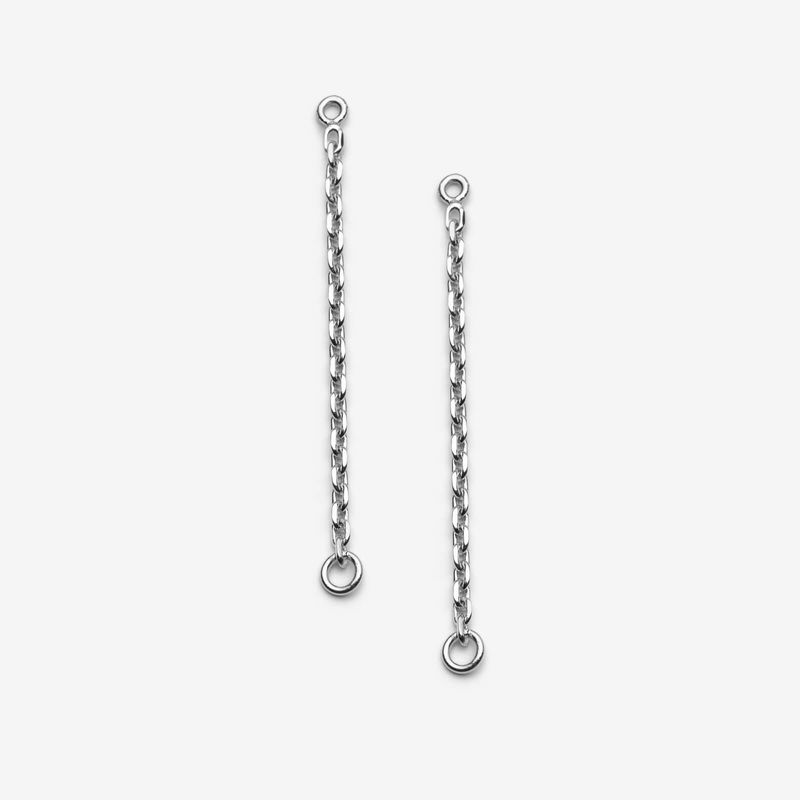 Longues chaines d’oreilles - Disponibles en argent ou plaqué or