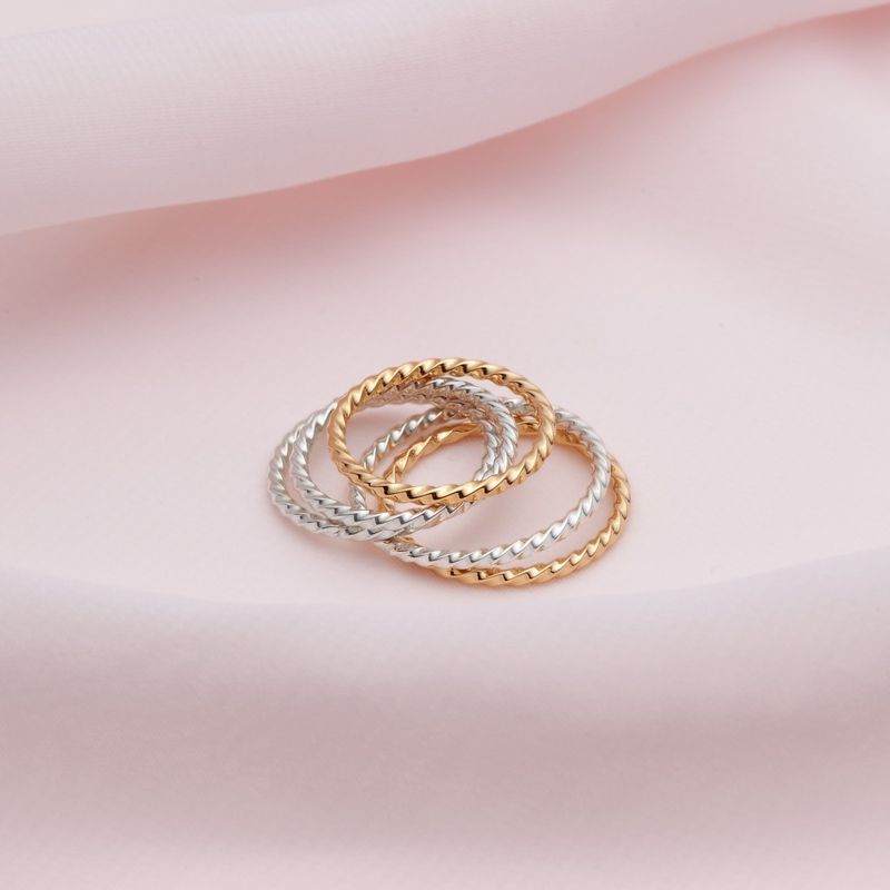bague twist empilable