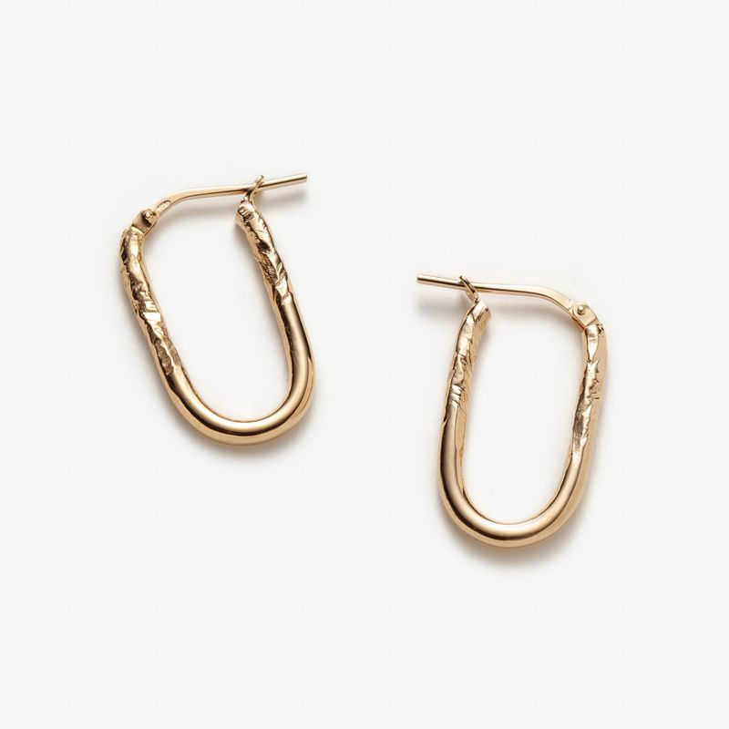 Irma - Boucles d'oreilles minimalistes ovales
