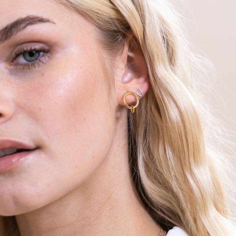 boucles d'oreilles avec perle pendante