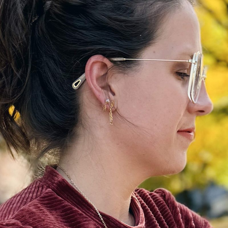 Longues chaines d’oreilles - Disponibles en argent ou plaqué or