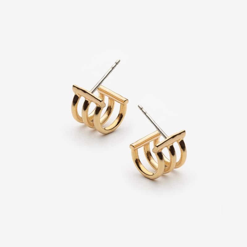 boucles d'oreilles triple anneaux