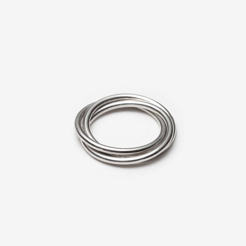 Persévérante - bague anti stress en argent sterling faite au Québec
