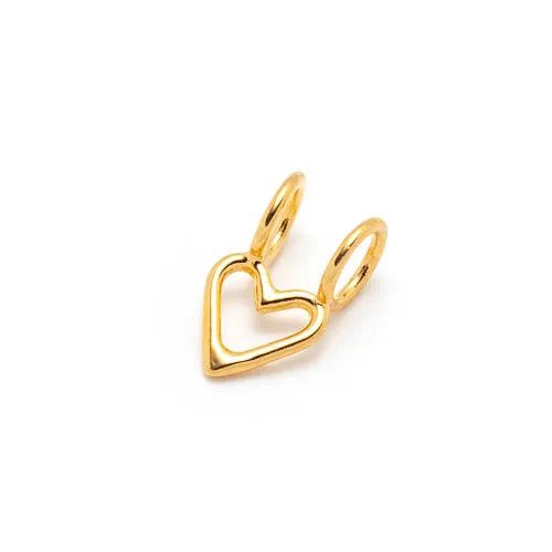 14k yellow gold plated sterling silver charms