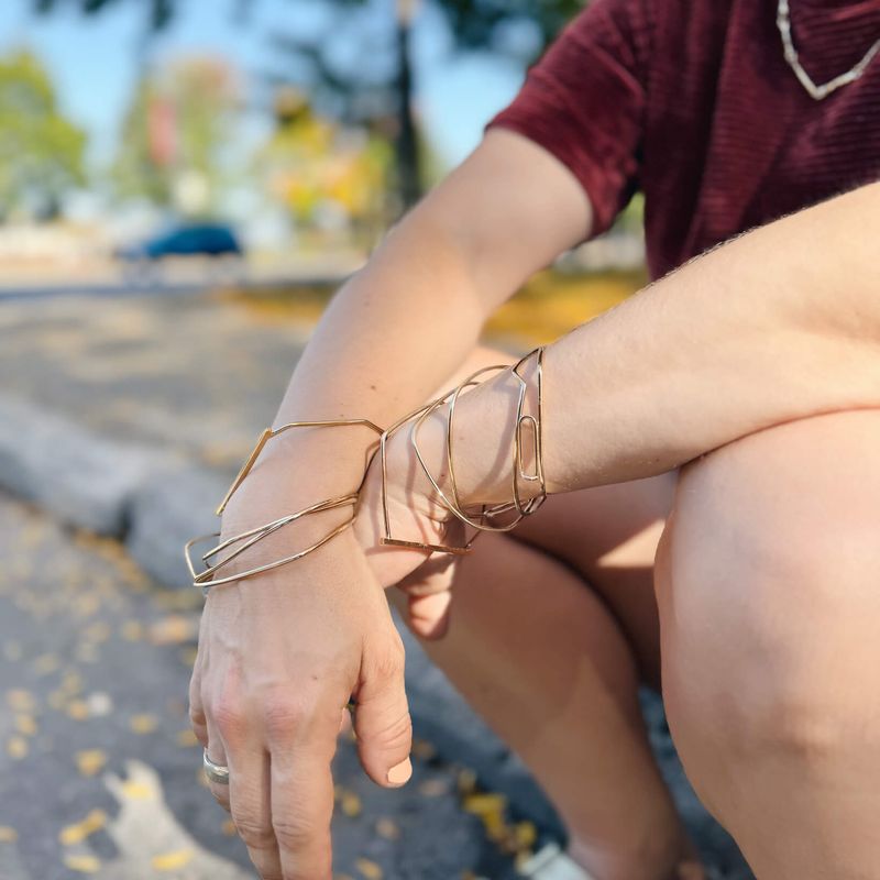 Indépendante - Bracelet en argent 925 pour femme