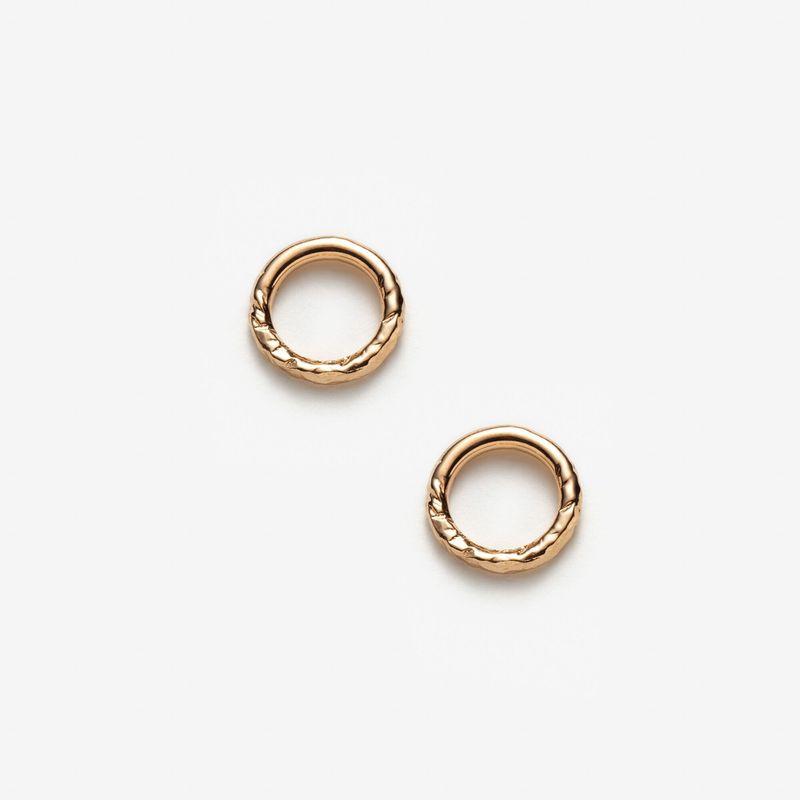 Laure - Boucles d’oreilles circulaires avec perle d’eau douce