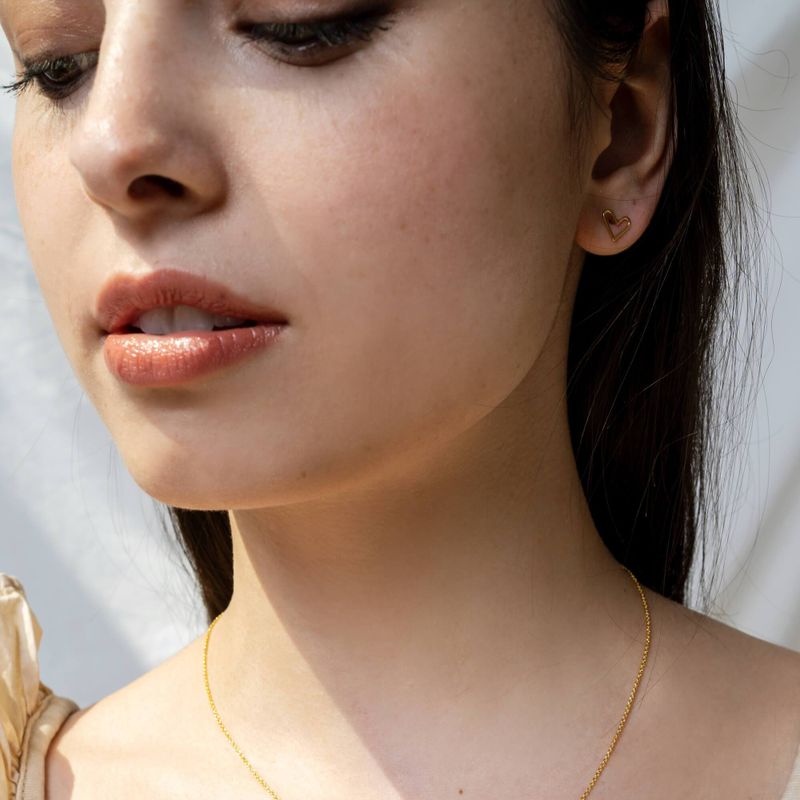 Boucles d’oreilles en forme de coeur