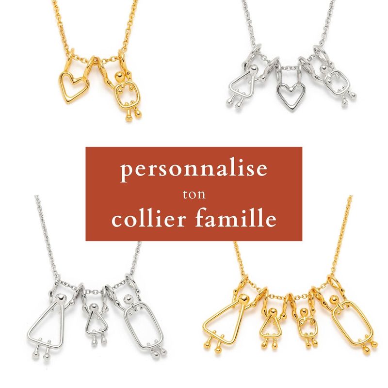 Collier personnalisé pour maman fabriqué au Québec