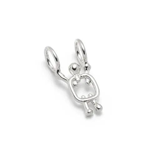 breloques en or massif blanc 14k