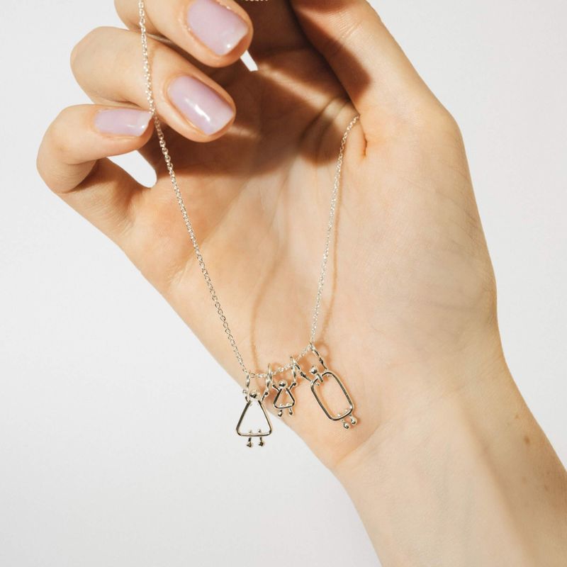 Bijou pour maman d'une fille - Collier de naissance pour nouvelle maman