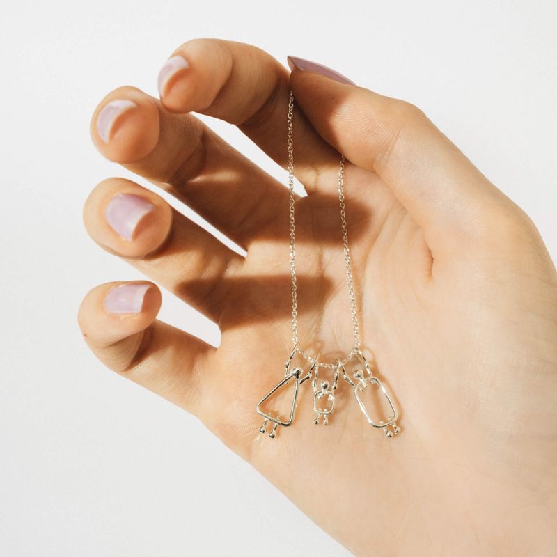collier pour maman d'un garçon fait au Québec en or massif 14k ou 18k
