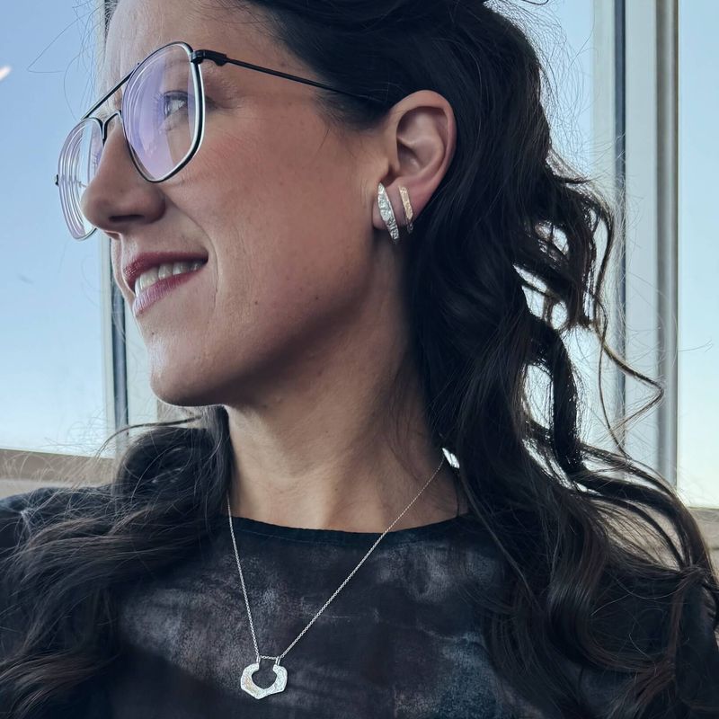 Shine – Collier pendentif réversible fait à la main