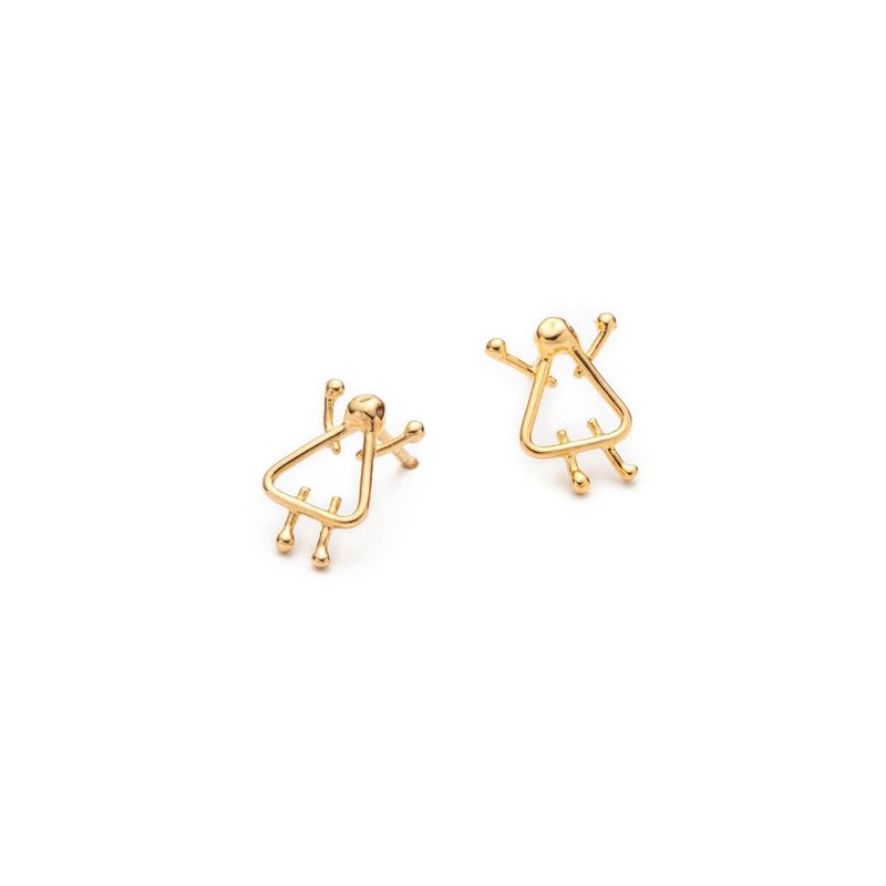 boucles d'oreilles filles en or jaune ou blanc (14k ou 18k)