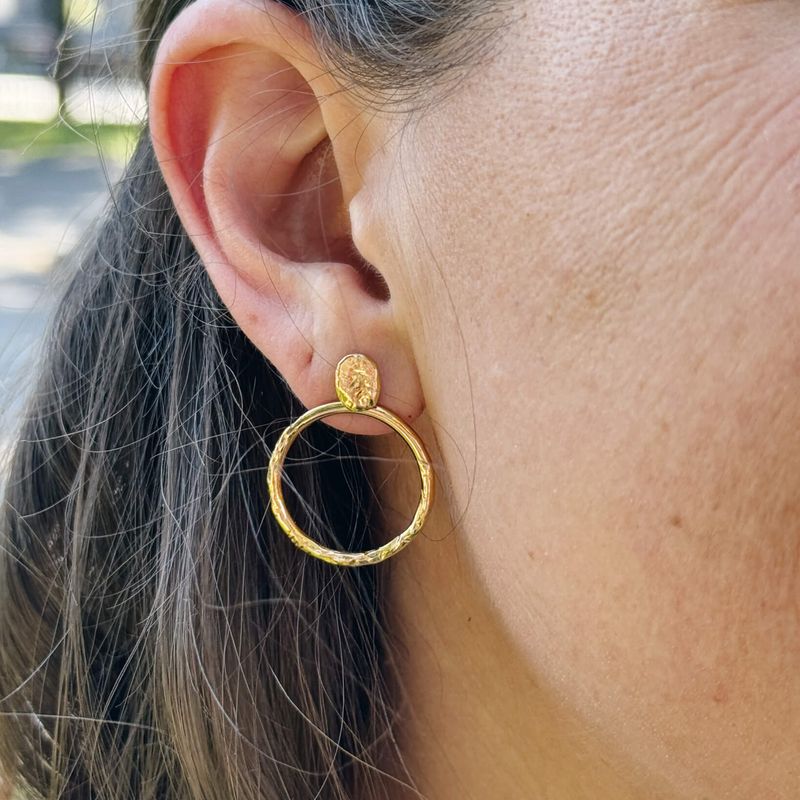 Boucles d’oreilles ear jackets fabriquées à Montréal