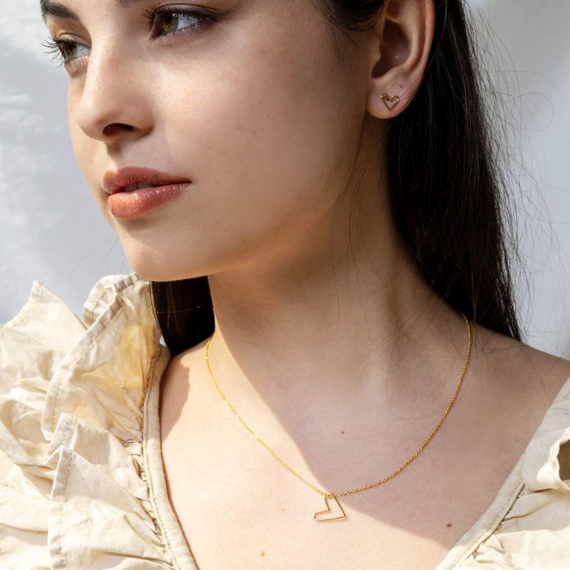 Boucles d’oreilles en forme de coeur