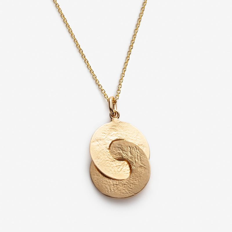 Leader - Chaîne et pendentif avec cercles entrelacés