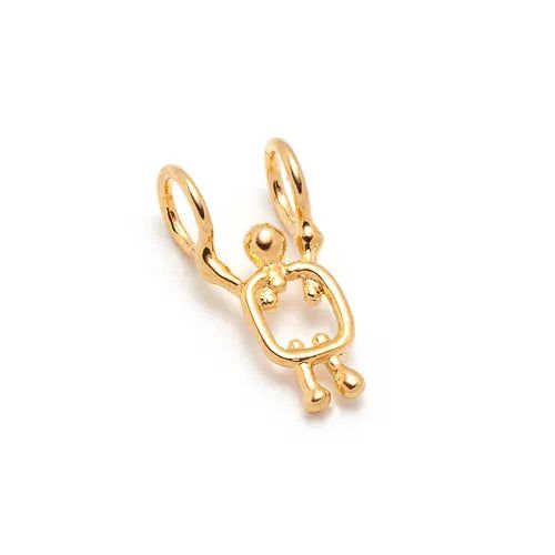 breloques en argent sterling plaqué or jaune 14k
