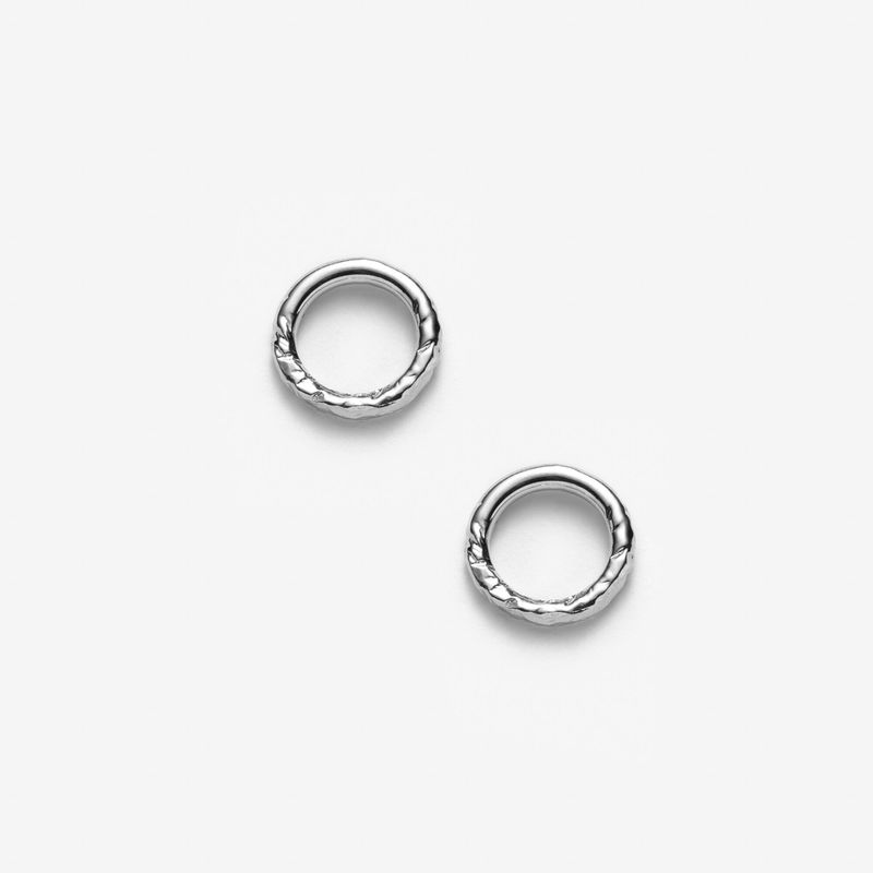 Laure - Boucles d’oreilles circulaires avec perle d’eau douce