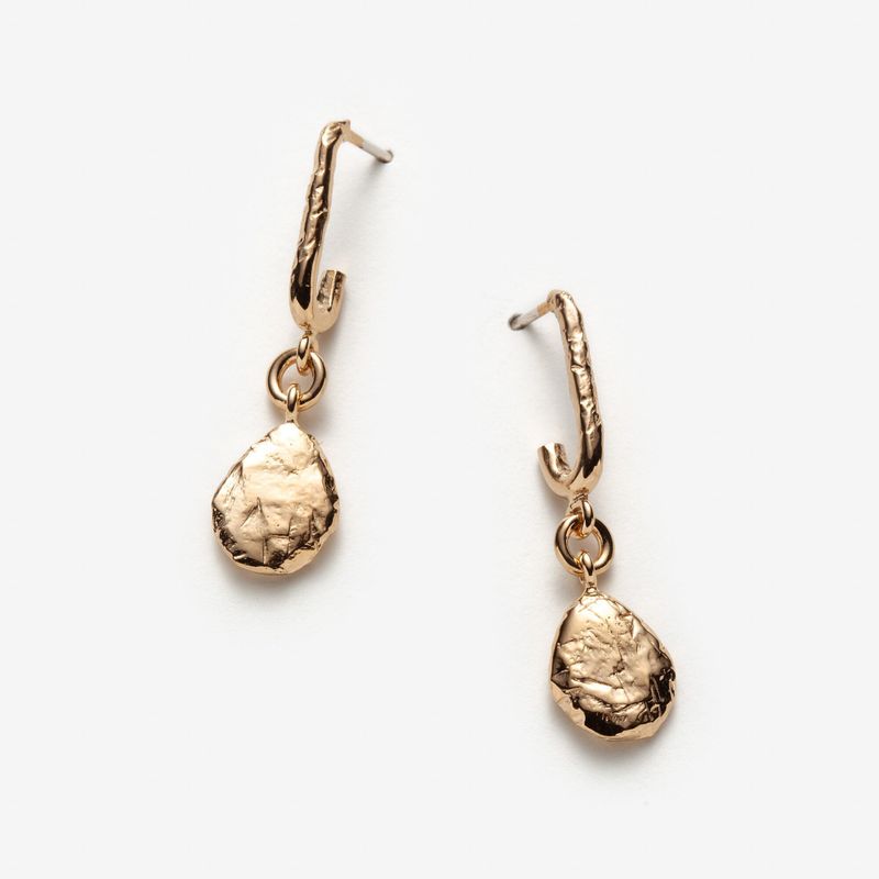 Chantal - Longues boucles d'oreilles avec breloque